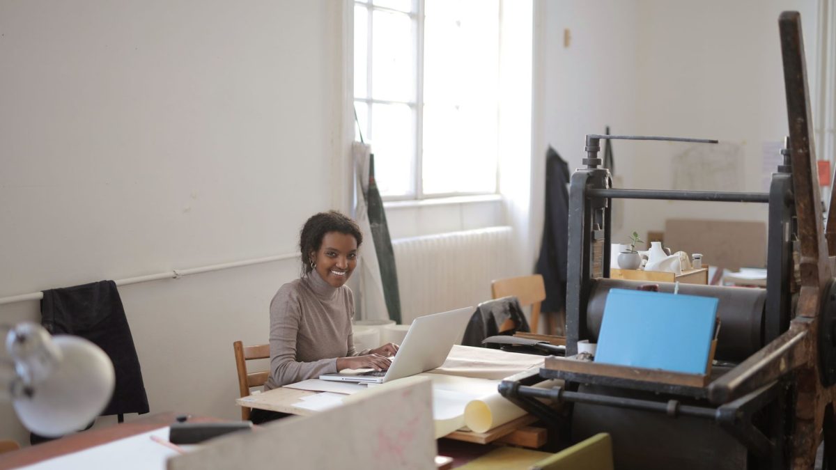 Person Using Printer