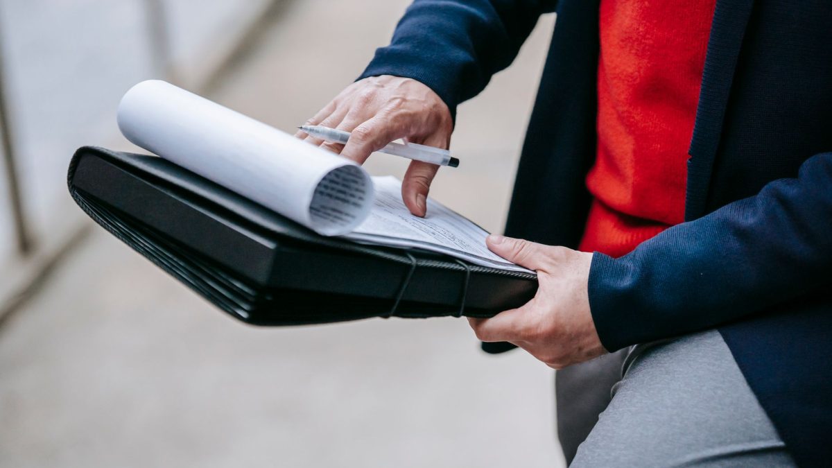 Person Scanning Document